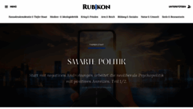 What Rubikon.news website looked like in 2022 (1 year ago)