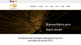 What Respilon.cz website looked like in 2022 (1 year ago)