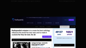 What Radiopaedia.org website looked like in 2022 (1 year ago)