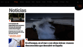 What Rtve.es website looked like in 2022 (1 year ago)