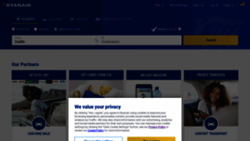 What Ryanair.com website looked like in 2022 (1 year ago)