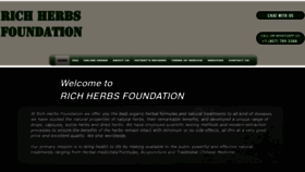 What Richherbsfoundation.com website looked like in 2022 (1 year ago)