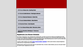 What Rojadirecta.biz website looked like in 2022 (1 year ago)