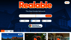 What Realable.com website looked like in 2022 (1 year ago)