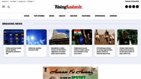 What Risingkashmir.com website looked like in 2022 (1 year ago)