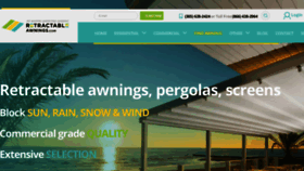 What Retractableawnings.com website looked like in 2022 (1 year ago)