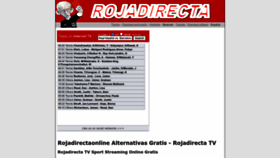 What Rojadirectatvs.com website looked like in 2022 (1 year ago)
