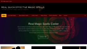 What Realmagicspellscaster.com website looked like in 2022 (1 year ago)