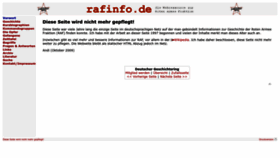 What Rafinfo.de website looked like in 2022 (1 year ago)