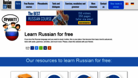 What Russianforfree.com website looked like in 2022 (1 year ago)