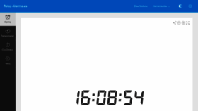 What Reloj-alarma.es website looked like in 2022 (2 years ago)
