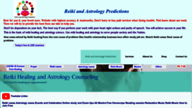 What Reikiandastrologypredictions.com website looked like in 2022 (1 year ago)