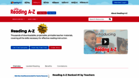 What Readinga-z.com website looked like in 2022 (1 year ago)
