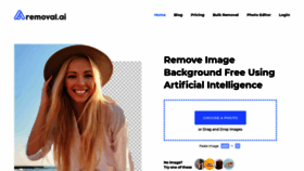 What Removal.ai website looked like in 2022 (3 years ago)