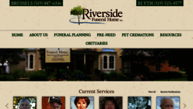 What Riversidefuneralhome.ca website looked like in 2022 (1 year ago)
