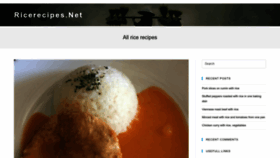 What Ricerecipes.net website looked like in 2022 (1 year ago)