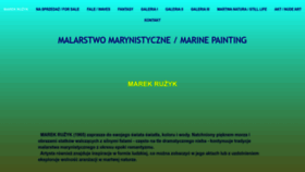 What Ruzyk.pl website looked like in 2022 (1 year ago)