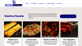 What Recetassalvadorenas.com website looked like in 2022 (1 year ago)