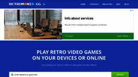 What Retromania.gg website looked like in 2022 (1 year ago)