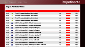 What Rojadirecta.blog website looked like in 2022 (1 year ago)