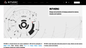 What Ritverc.com website looked like in 2022 (1 year ago)
