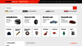 What Racingbazar.hu website looked like in 2022 (1 year ago)