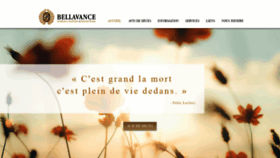 What Residencefunerairebellavance.ca website looked like in 2022 (1 year ago)