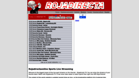 What Rojdirecta.eu website looked like in 2022 (1 year ago)