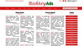 What Rishteyads.com website looked like in 2022 (1 year ago)