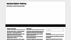 What Recruitmentportalngr.com website looked like in 2022 (1 year ago)