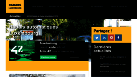 What Radars-automatiques.lu website looked like in 2022 (1 year ago)