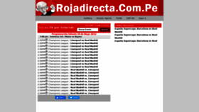 What Rojadirecta.com.pe website looked like in 2022 (1 year ago)