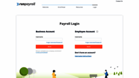 What Runpayroll.com website looked like in 2022 (1 year ago)