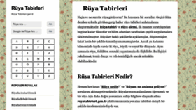 What Ruyatabirleri.gen.tr website looked like in 2022 (1 year ago)