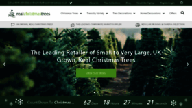 What Realchristmastrees.co.uk website looked like in 2022 (1 year ago)