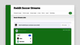 What Redditsoccerstreams.org website looked like in 2022 (1 year ago)