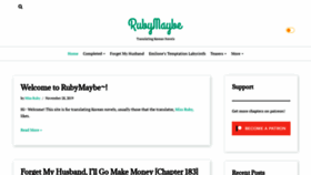 What Rubymaybetranslations.com website looked like in 2022 (1 year ago)