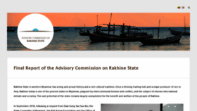 What Rakhinecommission.org website looked like in 2022 (1 year ago)