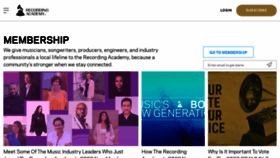 What Recordingacademy.com website looked like in 2022 (1 year ago)