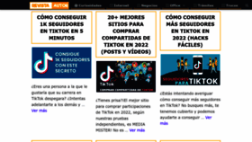 What Revistaautor.com website looked like in 2022 (1 year ago)