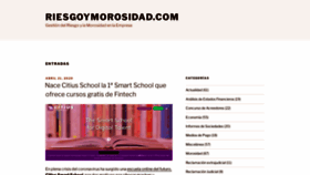 What Riesgoymorosidad.com website looked like in 2022 (1 year ago)