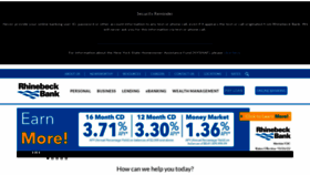 What Rhinebeckbank.com website looked like in 2022 (1 year ago)