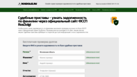 What Rosdolgi.ru website looked like in 2022 (1 year ago)