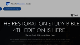 What Restorationstudybible.com website looked like in 2022 (1 year ago)