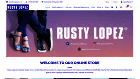 What Rustylopez.com website looked like in 2022 (1 year ago)