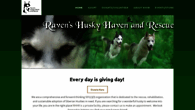 What Ravenshuskyhavenandrescue.org website looked like in 2022 (1 year ago)