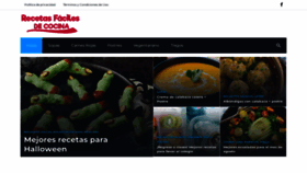 What Recetasfacilescocina.com website looked like in 2022 (1 year ago)
