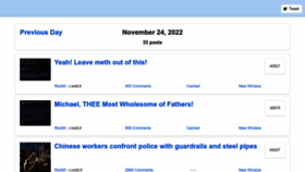 What Redditarchive.com website looked like in 2022 (1 year ago)