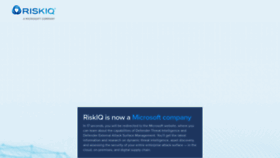 What Riskiq.net website looked like in 2022 (1 year ago)