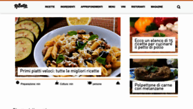 What Ricette.com website looked like in 2022 (1 year ago)